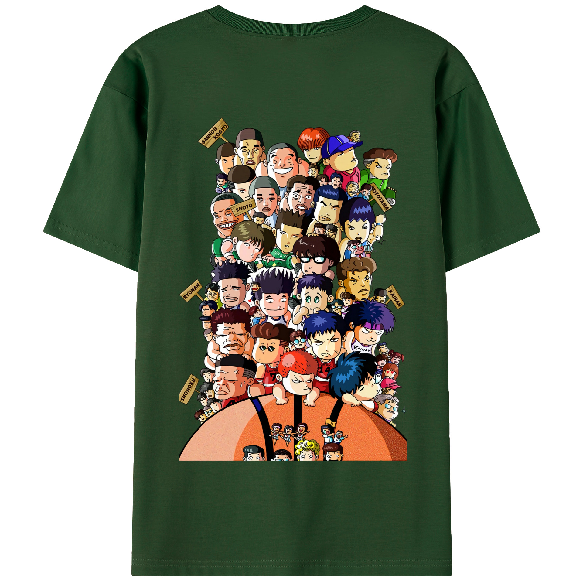 SLAM DUNK／スラムダンク 綿100％半袖Tシャツ（背面プリント）